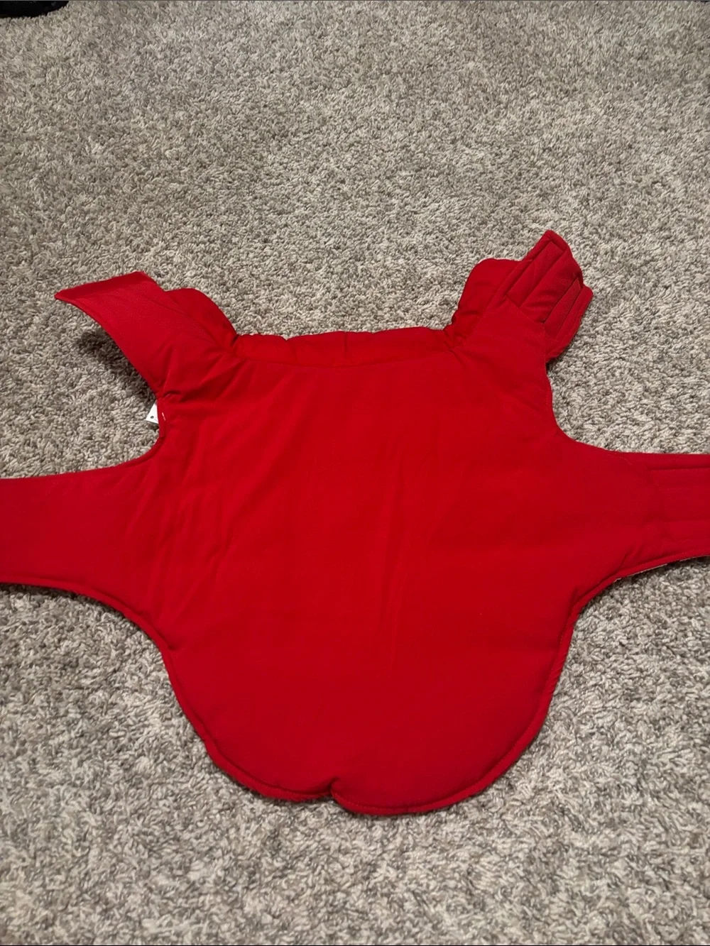 NWT Fabdog Red Houndstooth Stripe Dog Jacket Large